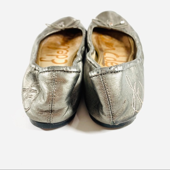 Sam Edelman Flats Silver Leather Size 8.5 - Picture 5 of 7